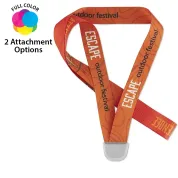 CLBEVLV_01 full color imprint lanyard with no spin attachment