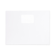 13" x 10" White Eco Paper Registration Envelope, Window with Pocket, Blank