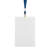 CVEFCMB_01 navy blue lanyard with name tag holder