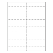 Paper Name Tag Insert, Blank, Pack of 500 Inserts
 2-15/16" x 1-9/16"