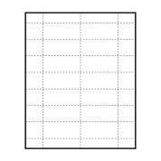 Large Polar™ Badge Paper Name Tag Insert, Blank, Pack of 140 Inserts 2-15/16" x 1-5/16"