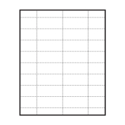 Medium Polar™ Badge Paper Name Tag Insert, Blank, Pack of 160 Inserts, 
2-9/16" x 1-3/16" 

