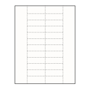 2-1/2" x 7/8" Small Polar™ Badge Paper Name Tag Insert, Blank, Pack of 200 Inserts