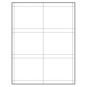 4" x 3" Classic Paper Name Tag Insert, Blank, Pack of 500 Inserts