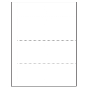 4" x 3" Classic Paper Name Tag Insert, Blank, Pack of 500 Inserts