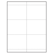 4-1/4" x 3" Quick Trim Paper Name Tag Insert, Blank, Pack of 500 Inserts