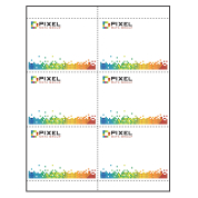 4-1/4" x 3" Quick Trim Paper Name Tag Insert, Imprinted, Pack of 50 Inserts