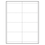 4" x 2-1/2" Classic Paper Name Tag Insert, Blank, Pack of 500 Inserts