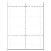 3-1/2" x 2-1/4" Classic Paper Name Tag Insert, Blank, Pack of 500 Inserts