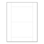 4-1/4" x 6" Agenda Paper Name Tag Insert, Blank, Pack of 500 Inserts