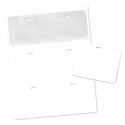 4" x 3" TEMP Badge Paper Name Tag, Blank, Small Quantity Pack