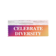 SCEDIRASI_01 CELEBRATE DIVERSITY rainbow badge ribbon