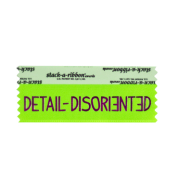 SDEDINGPU_01 neon green detail-disoriented badge ribbon