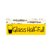 SGLHFGOBK_01 gold glass half full badge ribbon