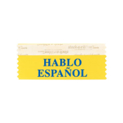 SHAESGOBL_01 hablo espanol badge ribbon