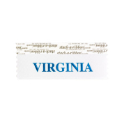 SVIRGWHBL_01 virginia badge ribbon in white