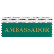 4" x 1-5/8" AMBASSADOR stack-a-ribbon ®, Teal