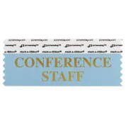 SCOSTCOGO_01 blue conference staff badge ribbon