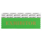 4" x 1-5/8" EXHIBITOR stack-a-ribbon ®, Green