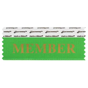 SMEMBGRGO_01 green member badge ribbon