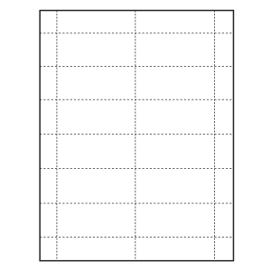 Paper Name Tag Insert, Blank, Pack of 500 Inserts
 2-15/16" x 1-9/16"