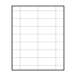 Large Polar™ Badge Paper Name Tag Insert, Blank, Pack of 140 Inserts 2-15/16" x 1-5/16"