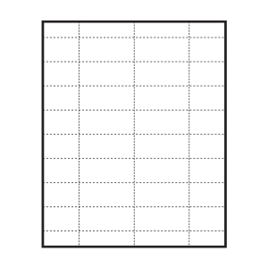 Medium Polar™ Badge Paper Name Tag Insert, Blank, Pack of 160 Inserts, 
2-9/16" x 1-3/16" 

