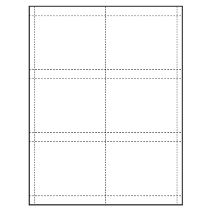 4" x 3" Classic Paper Name Tag Insert, Blank, Pack of 500 Inserts