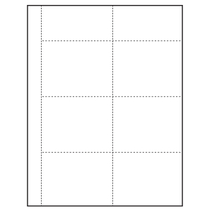 4" x 3" Classic Paper Name Tag Insert, Blank, Pack of 500 Inserts