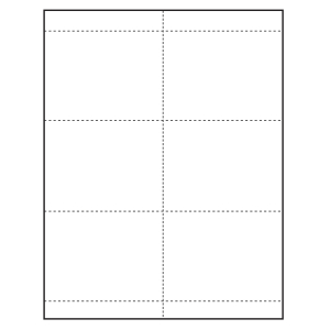 4-1/4" x 3" Quick Trim Paper Name Tag Insert, Blank, Pack of 500 Inserts