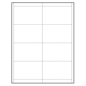 4" x 2-1/2" Classic Paper Name Tag Insert, Blank, Pack of 500 Inserts