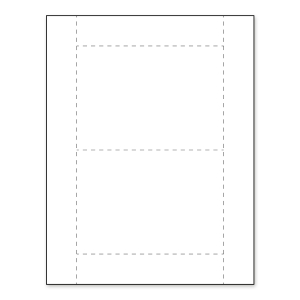 4-1/4" x 6" Agenda Paper Name Tag Insert, Blank, Pack of 500 Inserts