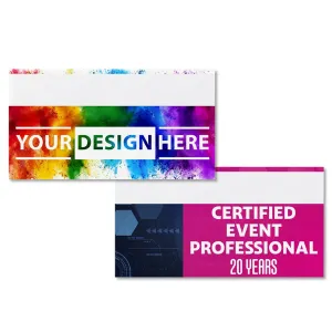 full color custom badge ribbon