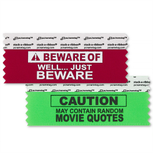 fun name tag ribbons