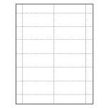 Paper Name Tag Insert, Blank, Pack of 500 Inserts
 2-15/16" x 1-9/16"