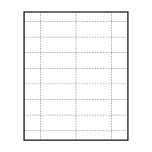 Large Polar™ Badge Paper Name Tag Insert, Blank, Pack of 140 Inserts 2-15/16" x 1-5/16"