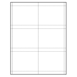 4" x 3" Classic Paper Name Tag Insert, Blank, Pack of 500 Inserts