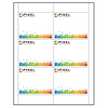 4" x 3" Classic Paper Name Tag Insert, Imprinted, Pack of 50 Inserts