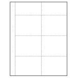 4" x 3" Classic Paper Name Tag Insert, Blank, Pack of 500 Inserts