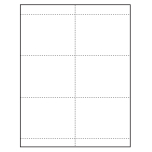 4-1/4" x 3" Quick Trim Paper Name Tag Insert, Blank, Pack of 500 Inserts