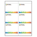 4-1/4" x 3" Quick Trim Paper Name Tag Insert, Imprinted, Pack of 50 Inserts