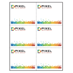 4 x More Classic Paper Name Tag Insert, Imprinted, Pack of 50 Inserts