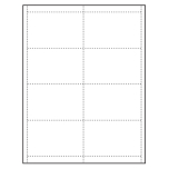 4" x 2-1/2" Classic Paper Name Tag Insert, Blank, Pack of 500 Inserts