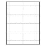 3-1/2" x 2-1/4" Classic Paper Name Tag Insert, Blank, Pack of 500 Inserts