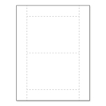 4-1/4" x 6" Agenda Paper Name Tag Insert, Blank, Pack of 500 Inserts