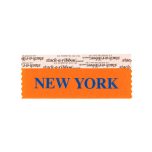 SNEYOORBL_01 orange new york badge ribbon