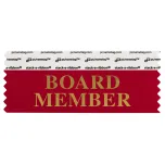 4" x 1-5/8" BOARD MEMBER stack-a-ribbon ®, Red