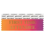 4" x 1-5/8" FIRST TIME ATTENDEE stack-a-ribbon ®, Rainbow