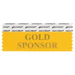 4" x 1-5/8" GOLD SPONSOR stack-a-ribbon ®, Gold

