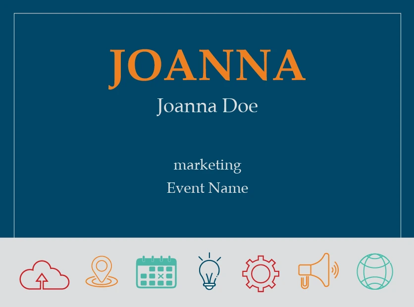 business name tag template